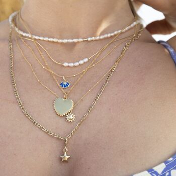 18ct Gold Plated Pearl Bead Necklace, 4 of 4