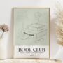 Book Club Print Book Lover Gift, thumbnail 6 of 6