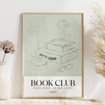 Book Club Print Book Lover Gift, 6 of 6