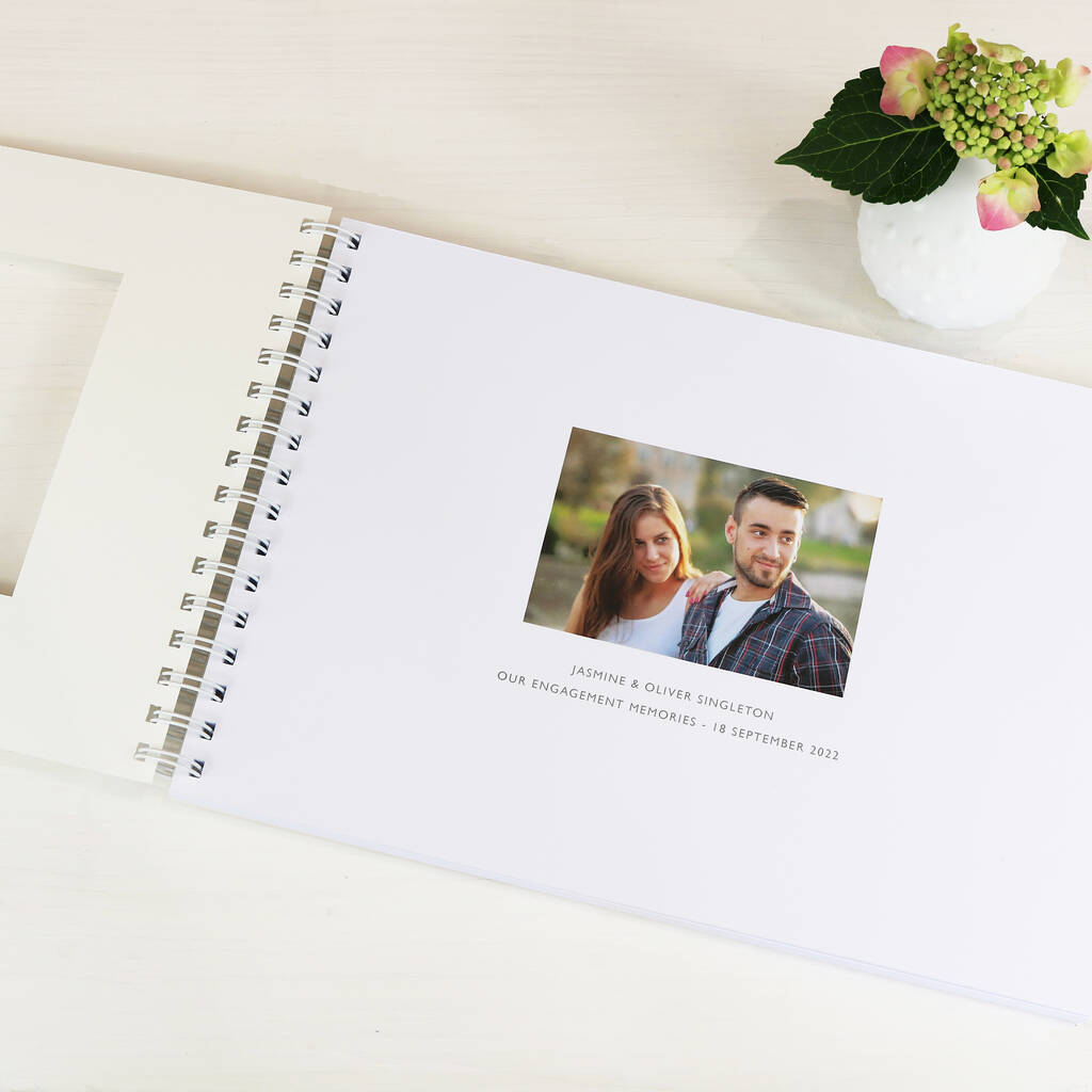 Personalised Engagement Memory Book Or Album: A4 By Designed