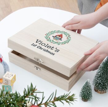 Personalised Christmas Eve Baby's First Christmas Eve Box, 2 of 7