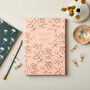 Weekly Planner, A5, Undated In Floral Peach And Rust, thumbnail 1 of 6