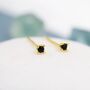 Extra Tiny 2mm Black Cz Stud Earrings, thumbnail 2 of 11