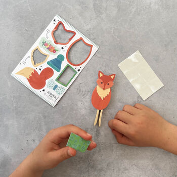 Make Your Own Fox Peg Doll Kit, 3 of 7