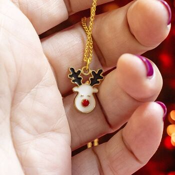 Rudolph Reindeer Necklace, 5 of 7