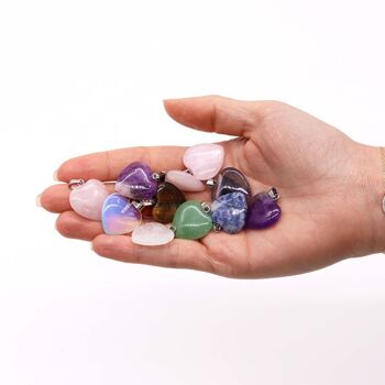 Gemstone Heart Pendants | Set Of 12, 2 of 2