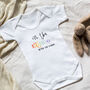 Personalised I'm The Rainbow After The Storm Baby Vest, thumbnail 3 of 6