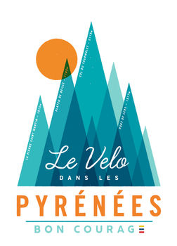 Le Velo Dans Les Pyrenees Cycling Poster, 2 of 3