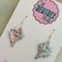 Conch Shell Glitter Earrings / Beach Lover Gift / Coastal Statement Jewellery / Ocean Inspired Accessories, thumbnail 2 of 5