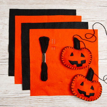 Pumpkin Party Halloween Bunting Felt Craft Kit, 3 of 5