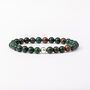 Handmade 6mm Bloodstone Healing Crystal Bracelet For Grounding And Courage, thumbnail 2 of 3