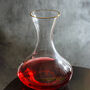 G Decor Ribbed Curved Decanter With Gold Rim, thumbnail 1 of 3