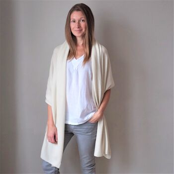 100% Cashmere Wrap Shawl, 2 of 11