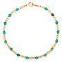 Dainty Gold And Scattered Turquoise Bracelet, thumbnail 1 of 2