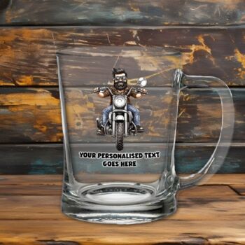 Personalised Moterbike Tankard Father Gift, 2 of 2