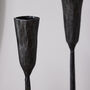 Forged Iron Trident Table Candlestick, thumbnail 4 of 7