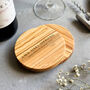 Personalised Marble And Acacia Drinks Coaster, thumbnail 4 of 9