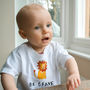 Personalised 'Be Brave' Lion Baby Tshirt, thumbnail 1 of 2