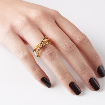 Entwined Serpent Ring In Gold, 3 of 6