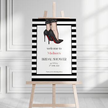 Louboutin Themed Bridal Shower Party Sign, 7 of 7