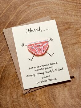 Positive Pants Personalised Token Gift Card, 2 of 2