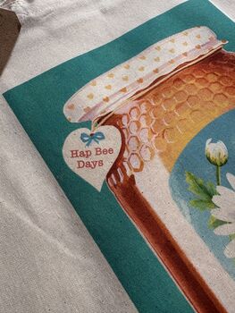 Honey Jar Cotton Tote Bag, 2 of 4