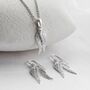 Sterling Silver Angel Wings Jewellery Set, thumbnail 1 of 4