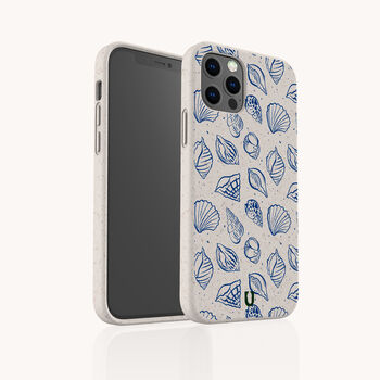 Cobalt Sea Shells Eco Phone Case, 4 of 8