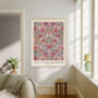 Set Of Two William Morris Pink Butterfly Art Prints, thumbnail 3 of 4