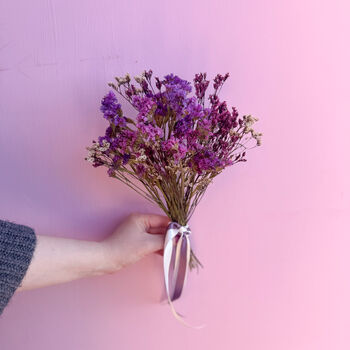 Purple Wildflower Arrangement With Statice, 5 of 11