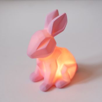 Pink Origami Rabbit Night Light, 3 of 6