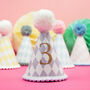 Harlequin Print Any Age Party Hat, thumbnail 4 of 6