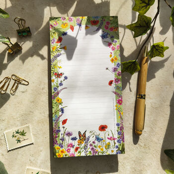 Wildflower Meadow Long Notepad, 2 of 6