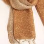 Camel Two Tone Winter Scarf, thumbnail 5 of 5