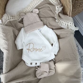 Personalised Baby Coming Home Outfit Gift, 5 of 8