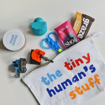 'The Tiny Human's Stuff' Cotton Bag, 2 of 8