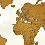 Scratch Map World With Flags Travel Gifts, thumbnail 7 of 8
