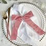 Embroidered Velvet Ribbon Place Setting, thumbnail 2 of 6