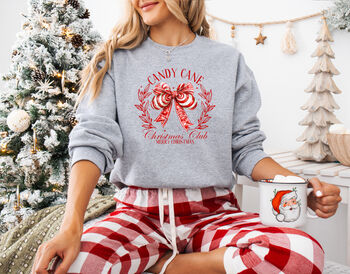 Candy Cane Christmas Club Sweatshirt, 10 of 11