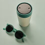 Circular Leakproof And Lockable Reusable Cup 8oz Green, thumbnail 3 of 9