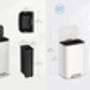 Kitchen Pedal Bin Soft Close Trash Can, thumbnail 2 of 7
