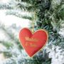 Red Love Heart Embroidered Decoration, thumbnail 5 of 6