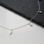 Pearl Cluster Layering Necklace 9ct Gold Or Silver, thumbnail 4 of 5