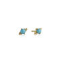 Birthstone Stud Earrings Gold Plated Sterling Silver, thumbnail 8 of 12
