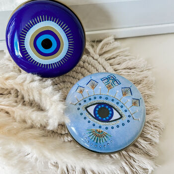 Natural Olive Oil Soap With Evil Eye Tin Gift Box, 7 of 11