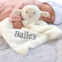 Personalised Lamb Baby Comforter, thumbnail 2 of 9