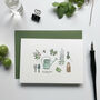 Garden Things Hand Illustrated Notecard Set, thumbnail 2 of 5