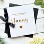 Personalised Black Foil Birthday Card Any Name, thumbnail 7 of 11