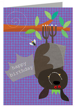 Happy Birthday Bat Card, 3 of 3