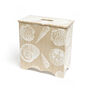 Wooden Cream Shell Toilet Roll Storage Box, thumbnail 1 of 5